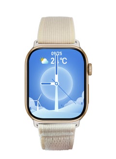 porodo Magnifico 3 Smart Watch 2" HD with Gold Dial & Dual Straps / Calling / 128Mb Flash Memory / Up to 5 Days Working Time / V5.3 Bluetooth / Activity Tracker / Health Monitoring / HD Display / Ultra Slim - Pink Band & Gold Dial  - Image 5