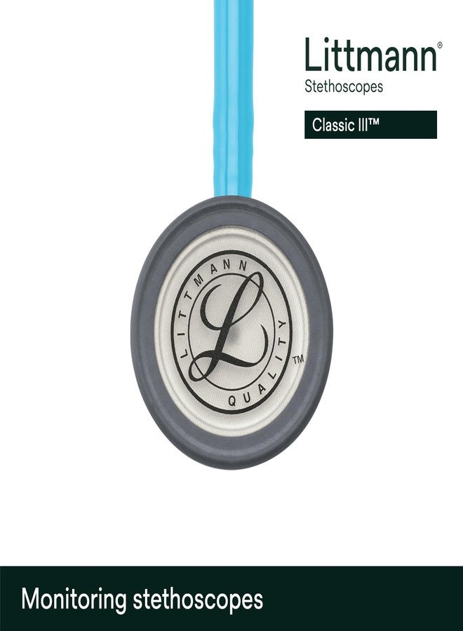 Littmann 3M Littmann Classic III Monitoring Stethoscope, 5835, More Than 2X as Loud, Weighs Less, Stainless Steel Chestpiece, 27" Turquoise Tube - Image 4