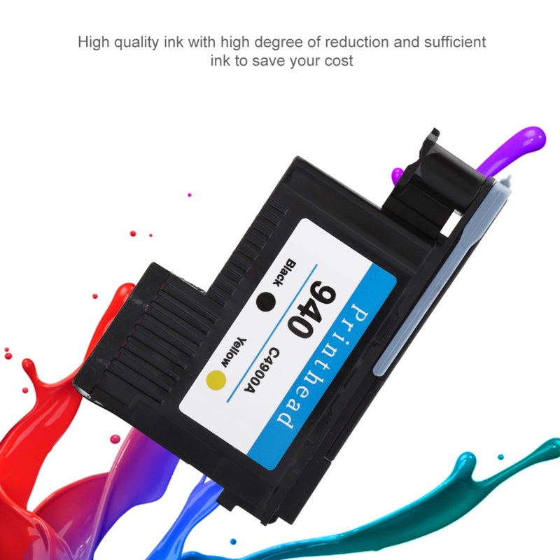 Replacement Printhead Hp 940: White Bayer Raw Material - High Ink Reduction Smooth Printing Compatible Printhead for Officejet Printers - Image 1