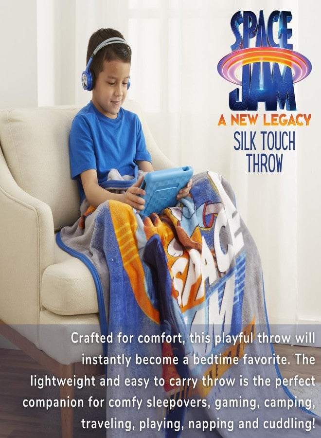 فرانكو غطاء سرير سبيس جام للأطفال فائق النعومة بملمس حريري، 40 بوصة × 50 بوصة، (منتج مرخص رسميًا) - Image 2