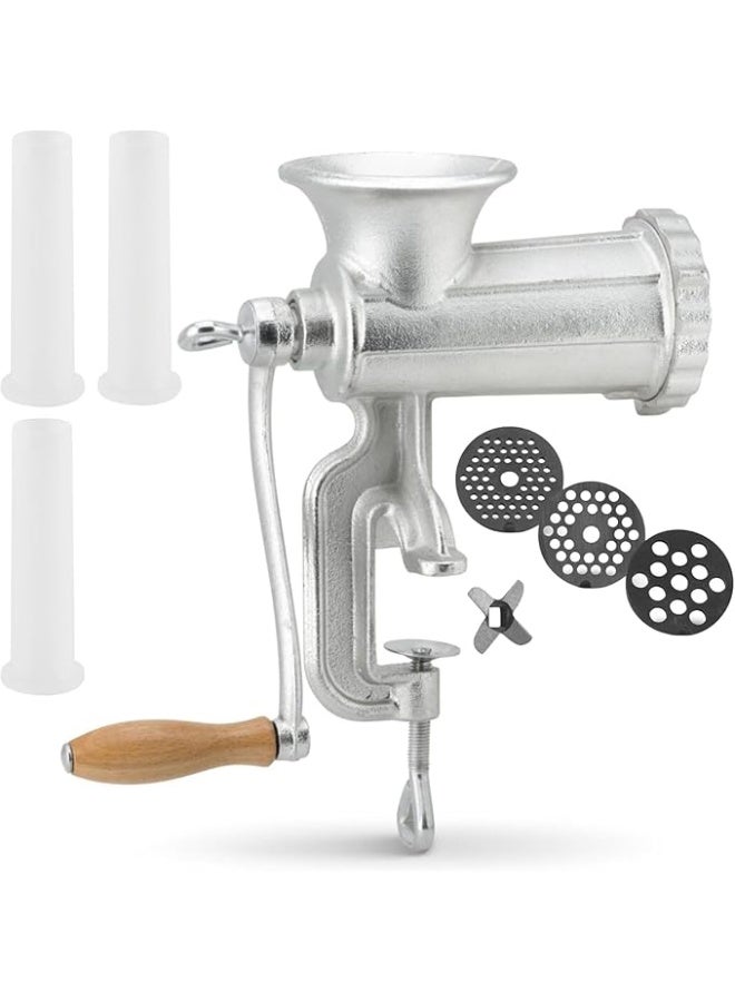 Manual Meat Mincer and Biscuit Maker Machine - Made of Zahr - Size 10 - Image 3