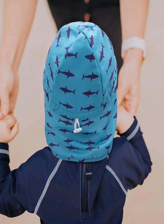 Reyow Baby Sun Hat UPF 50+ Uv Ray Sun Protection Infant Summer Swim Hat with Neck Flap Toddler Hats for Boys Girls Shark - Image 5