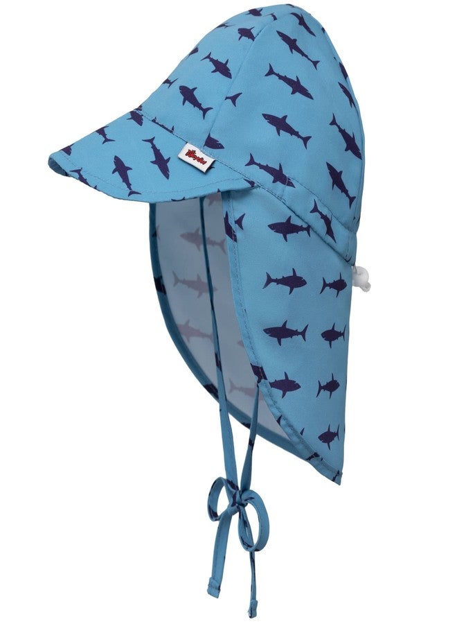 Reyow Baby Sun Hat UPF 50+ Uv Ray Sun Protection Infant Summer Swim Hat with Neck Flap Toddler Hats for Boys Girls Shark - Image 1