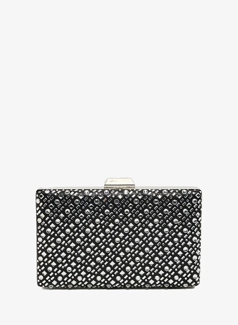 Nine West NINEWEST 6MJOSTONENEW6FX_SIYAH CLUTCH BLACK
