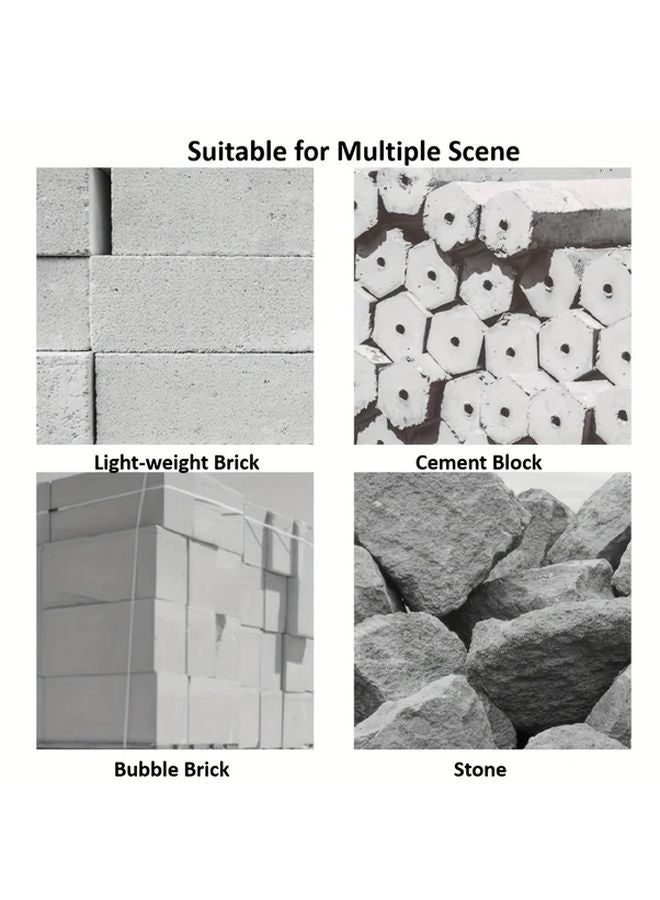 28in TCT Masonry Hand Saw Tungsten Carbide Coated Blade Ergonomic Handle For Concrete Brick Stone - Image 5