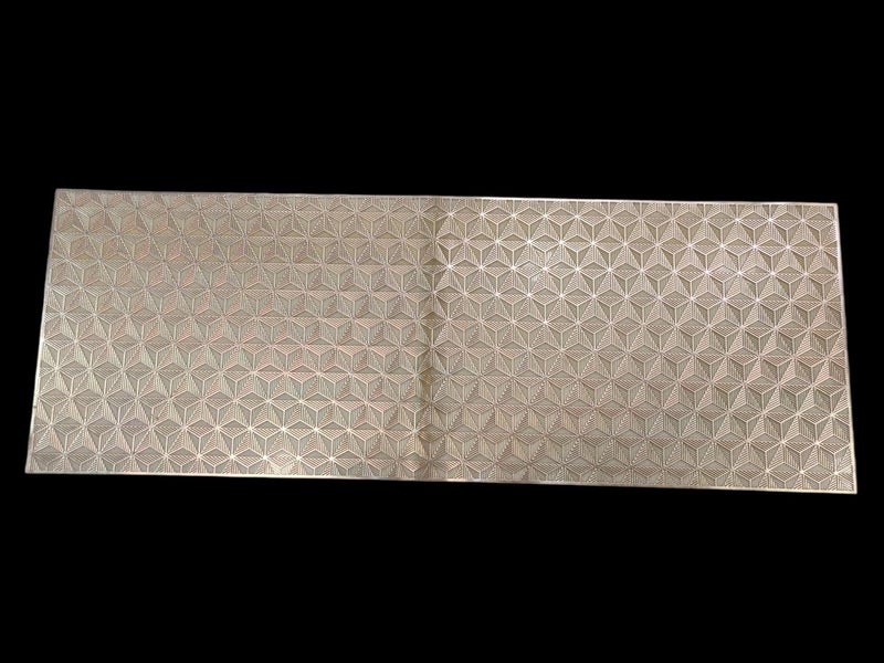 Ans Center Table Dinning Table Runner 16x36 inch Laser Cutting Anti Slip Placemat latherite PVC Material Golden Leaf Runner - Image 3