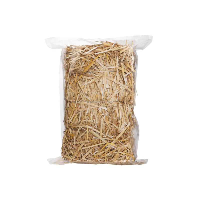 Acostop Natural Wheat Straw - 1 LB Dry Clean Soft Garden Mulch Weed Cover Chicken Coop Yard Farm Pets Bedding, Warm Decorative Straw Bale for Stray Cats Dogs Shelter - Image 1