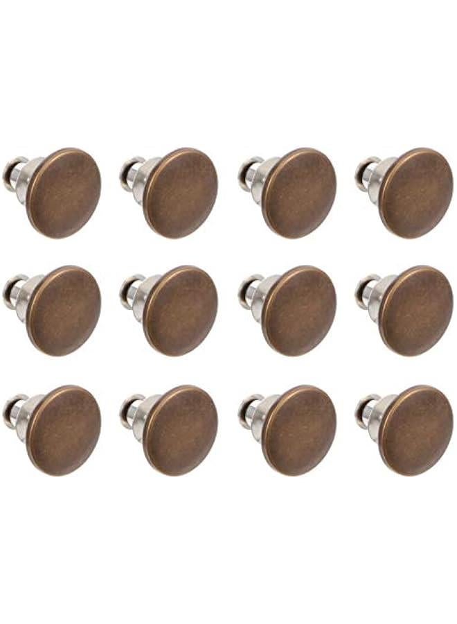 12pcs Nail- ons Extended Buckles Jean Replacement Buckles Jean ons Alloy Pants Pins Instant ons Jean Accessory Jeans Replacement ons Jeans Waist ons - Image 1