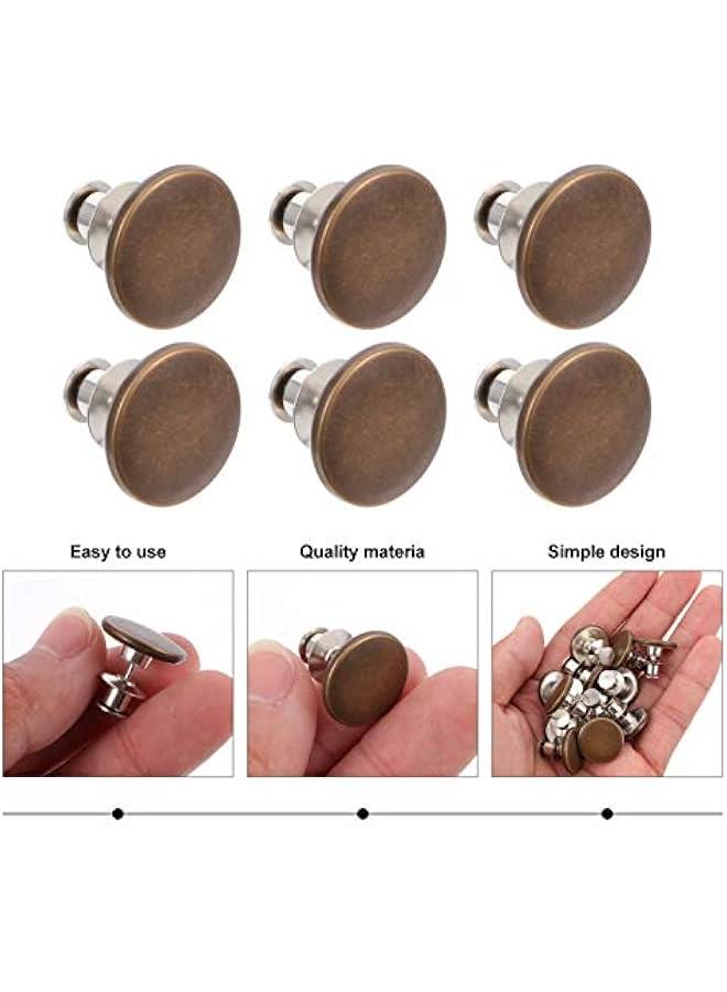 12pcs Nail- ons Extended Buckles Jean Replacement Buckles Jean ons Alloy Pants Pins Instant ons Jean Accessory Jeans Replacement ons Jeans Waist ons - Image 4