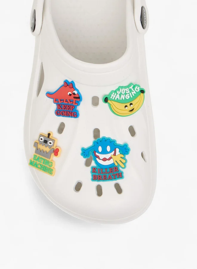 Aqua Boys Jibbitz Detail Clogs with Backstrap