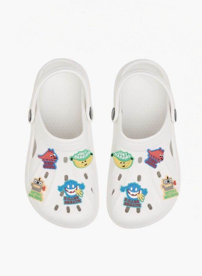 Aqua Boys Jibbitz Detail Clogs with Backstrap - Image 3