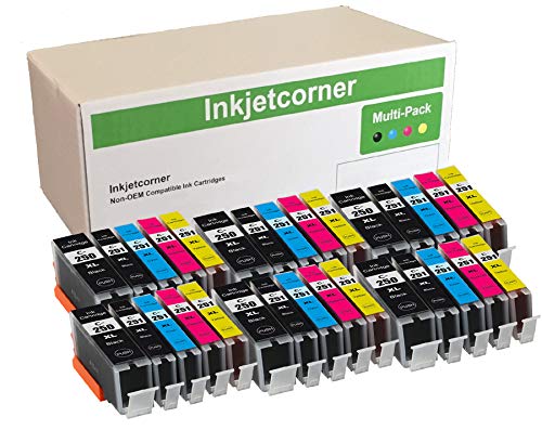 Inkjetcorner Compatible Ink Cartridges Replacement for PGI250XL CLI251XL PGI 250 CLI 251 for use with iX6820 MX922 MG5620 MG5520 MG5420 MX722 MG6420 30 Pack
