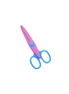 Elmaayergy E518 BH100Y Scissors With Sharp Zegzag Blade With Durable Material, Suitable For School And Home