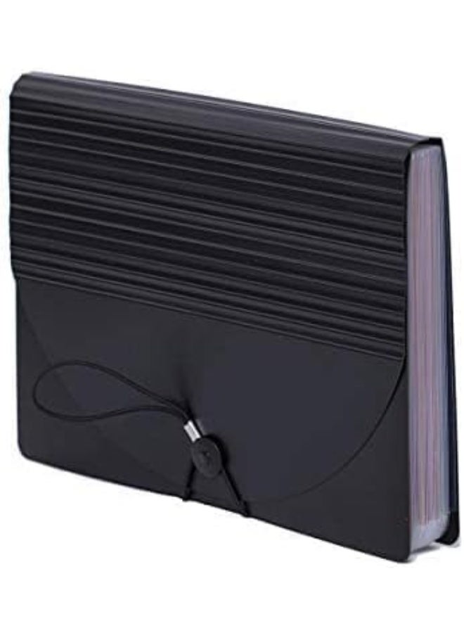24 Pockets Expanding File Folder Accordian File Organizer with Expandable Cover Portable A4 Letter Size File Box,High Capacity Plastic Colored Paper Document Receipt Organizer Fil ing Folder Organizer - Image 5