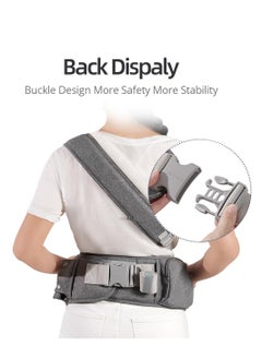 Baby Hip Carrier, Ergonomic Carrier, Capacity Pocket with Adjustable Waistband, Suitable for Newborn to Toddlers All-Seasons(Grey) - pzsku/ZA92056064740DD628BECZ/45/_/1713403765/6ea57854-f5e0-4dc4-9530-d36c2310f557