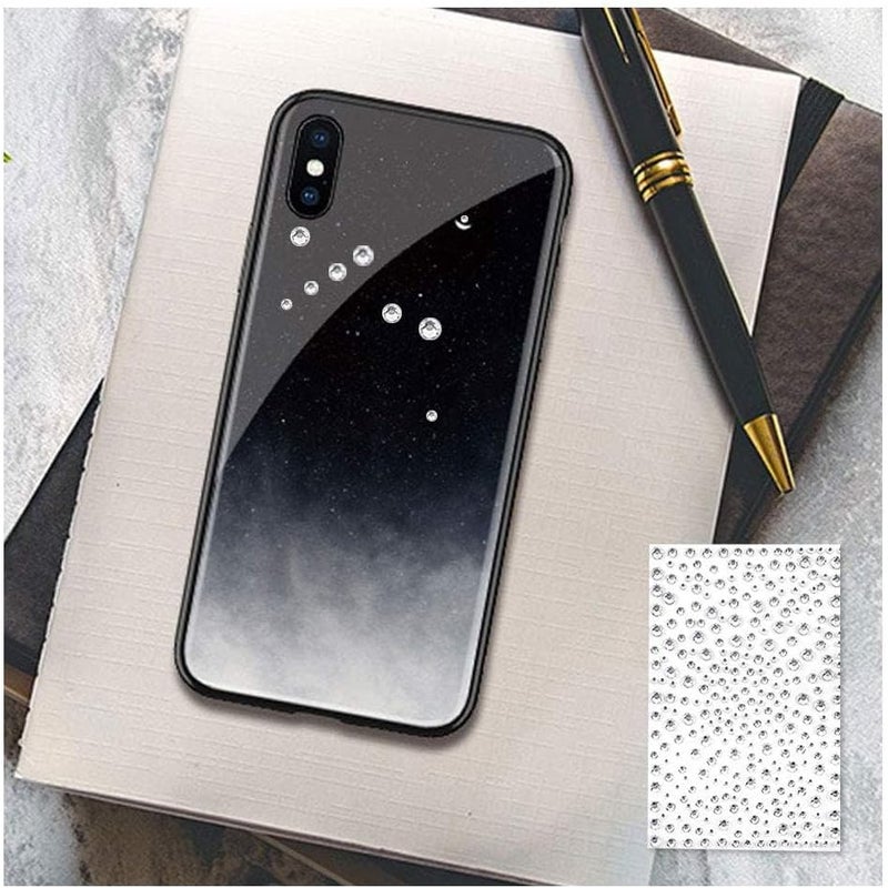 MAKINGTEC 2100 Pcs Rhinestone Stickers, Self Adhesive Crystal Glitter Diamond Art Gemstone Stickers for Face Diy Crafts Nail Phone Case Decoration (Transparent 6pcs) - Image 5