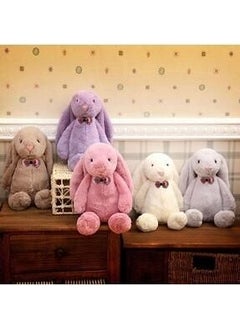 SOLE Sleeping Friend Long Ear Bunny Plush Rabbit with Bow Tie 65 cm  - Image 4