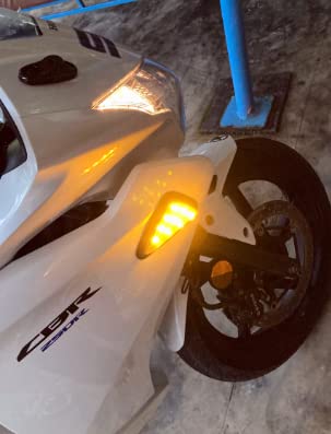 OBEROI'S TRADERS R15 V2/ V3/ V4 & M Smoke Triangle Flush Mount LED Turn Signals Blinker/Indicator For Yamaha R15 All Models Bike - Image 3