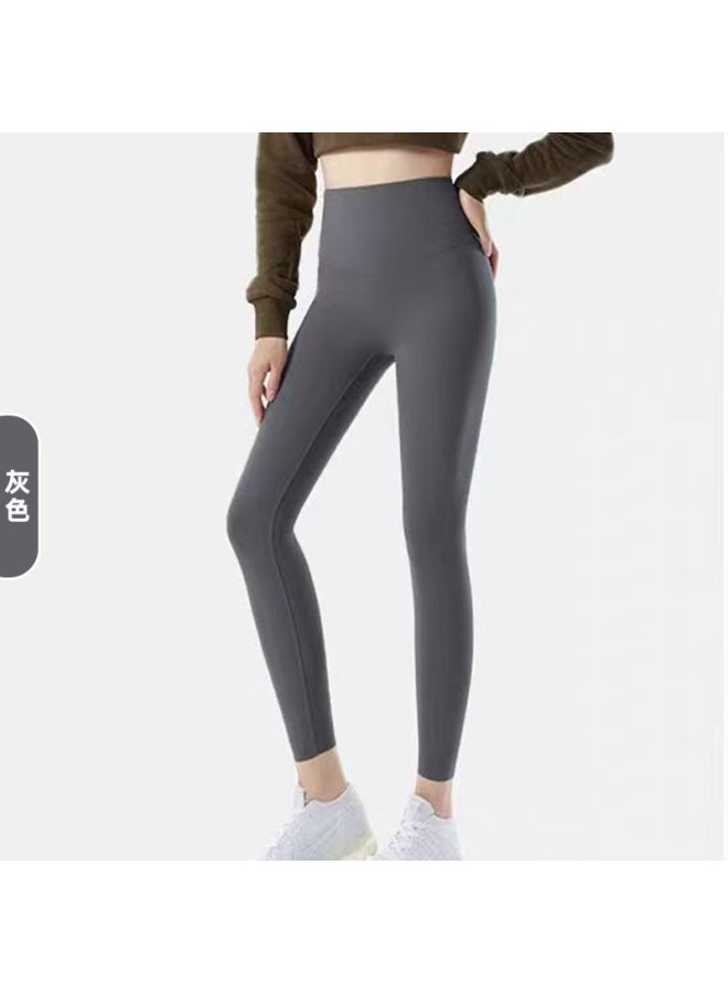 Sinsin Women's Shark Pants For Outdoor Wear,  And Winter Yoga Pants, Fleece-lined And Thickened Leggings, Fitness Sports Nine-point Pants
