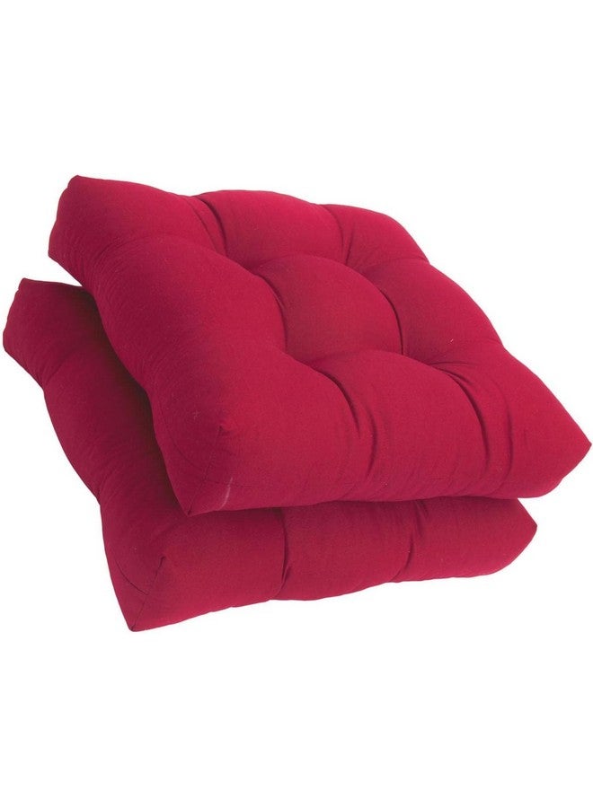 H B MSALA (DEVICE) وسائد مقاعد محشوة داخلية/خارجية من HB مسالا لأثاث الفناء | وسادة مقعد بزاوية مربعة لكراسي الفناء، وسائد كراسي خارجية، حديقة، سطح، نزهة، شاطئ، مسبح (20 × 20 بوصة، أحمر، عبوة من 2) - Image 1