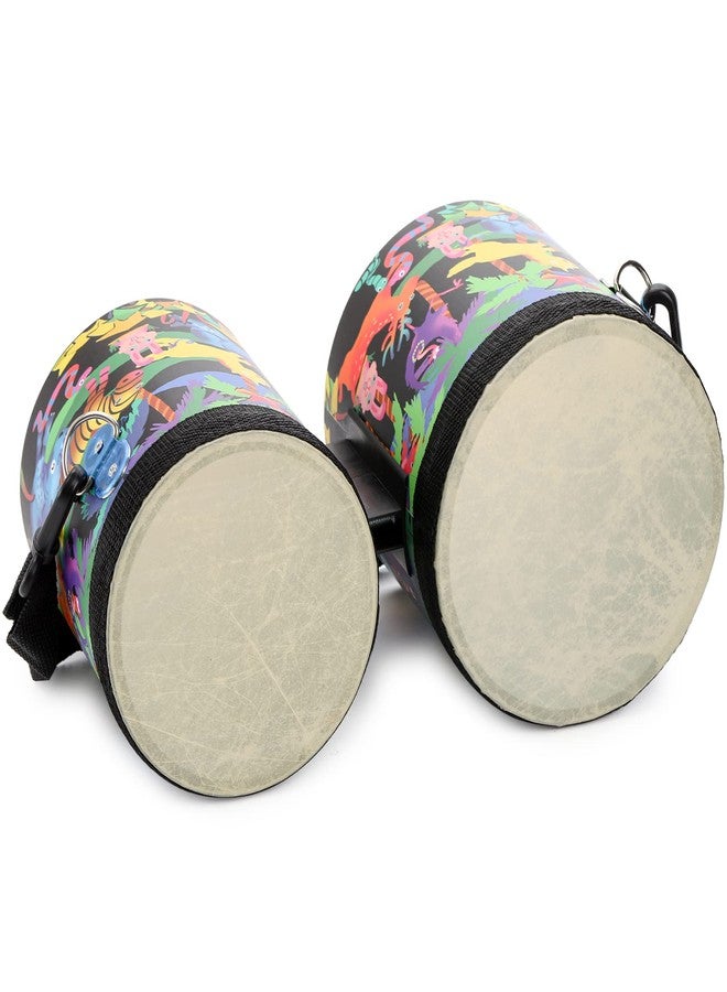 Tosnail 5" and 6" Bongo Drum with Storage Bag and Mallets, Hand Drum Set, Percussion Musical Instrument for Christmas Birthday Gift, Jungle Party Decoration - Image 4