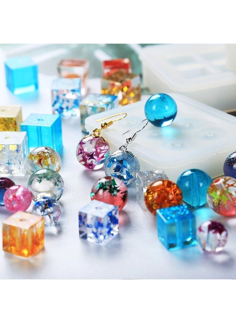 Hobizubi 5 Pieces - Round Beads Rosary Resin Silicone Mold -16 mm 249  - Image 3