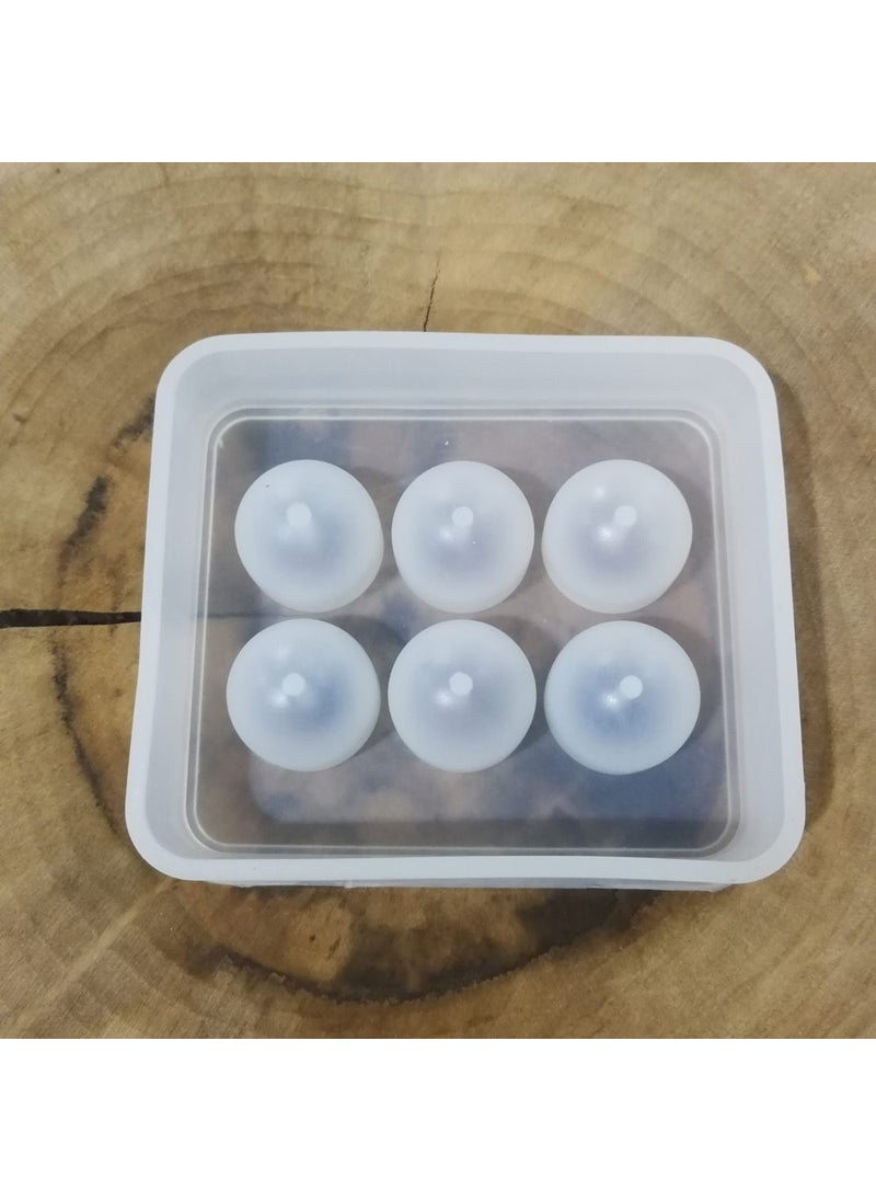Hobizubi 5 Pieces - Round Beads Rosary Resin Silicone Mold -16 mm 249  - Image 5
