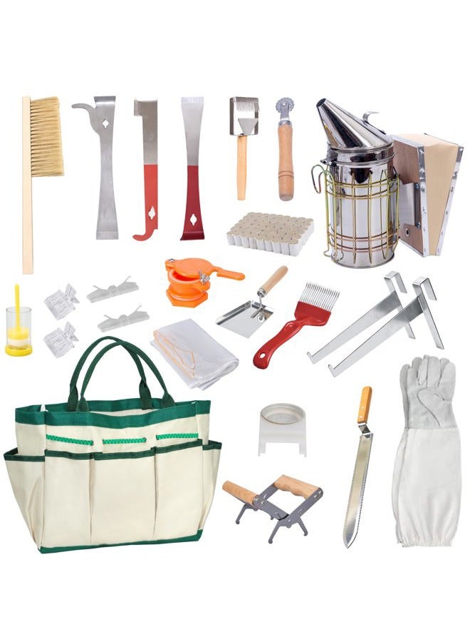 BeeCastle 8-Frame Bee Hives and Supplies Starter Kit,Beehive Kit Dipped in 100% Beeswax,Bee Keeping Supplies-all Beginners Kit includes Beekeeping Supplies Tool Set and Bee Suit. - Image 5
