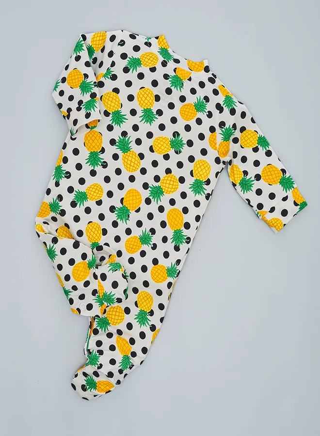 بيبي كلو رومبير أناناس بارادايس فوتي للأطفال الرضع بطباعة استوائية