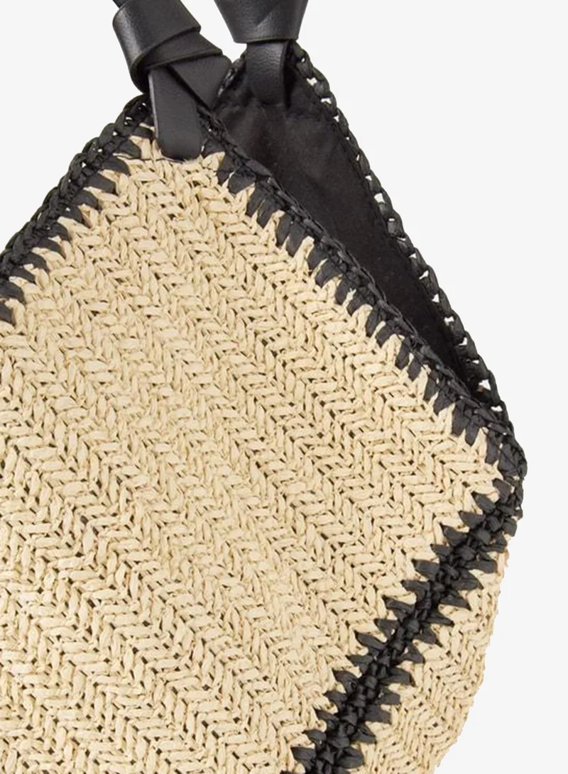 Jimmy Key  Beige straw-style hand and shoulder bag. for Women | Best Price UAE