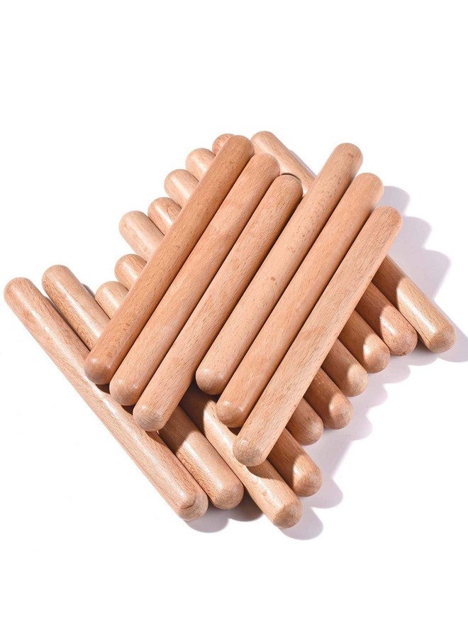 ميهي مجموعة من 16 عصا موسيقية لومي للأطفال، عصي إيقاعية مقاس 8 بوصات مع حقيبة حمل - Image 1