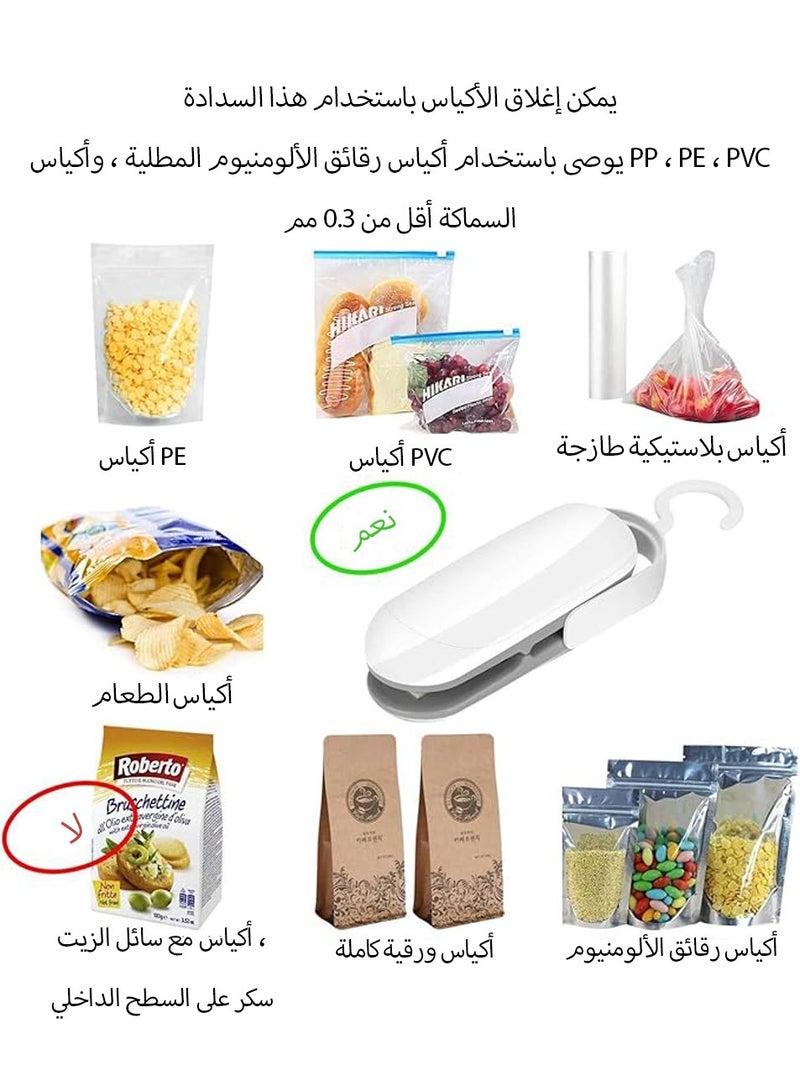 Mini Portable Sealing Machine, Handheld Heat Sealer for Plastic and Food Bags, Battery Operated Snack Sealer  - Image 3