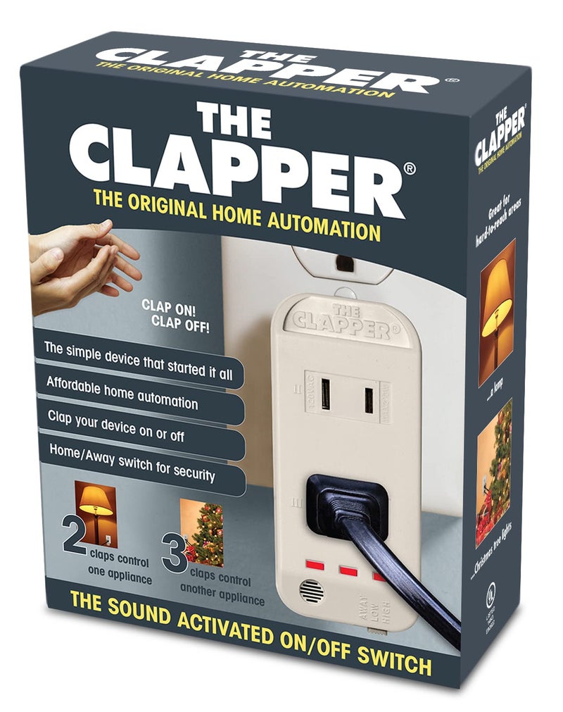 CLAPPER The Clapper, The Original Home Automation Sound Activated Device, On/Off Light Switch, Clap Detection - Kitchen Bedroom TV Appliances - 120v Wall Plug Smart Home Technology, As Seen On TV Home Gift - Image 3