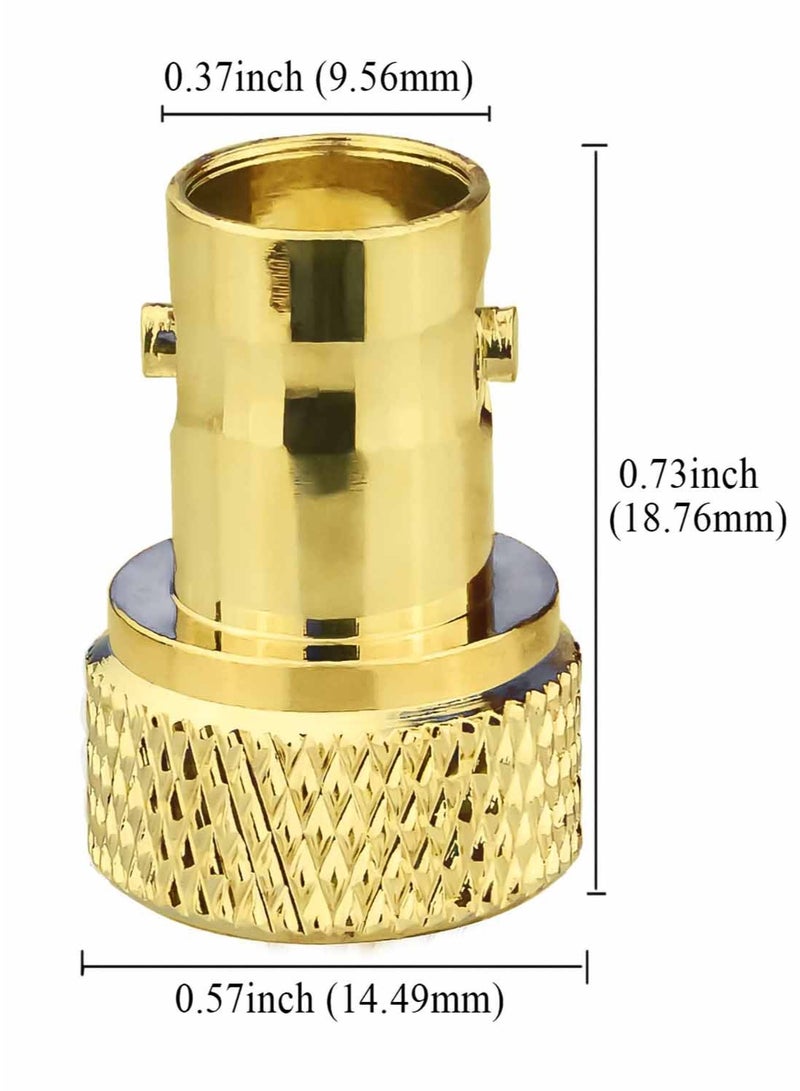 هيدفانا 2+2 قطعة محول SMA ذكر SMA إلى أنثى BNC، محول SMA أنثى إلى أنثى BNC، محول محوري للترددات اللاسلكية - Image 2
