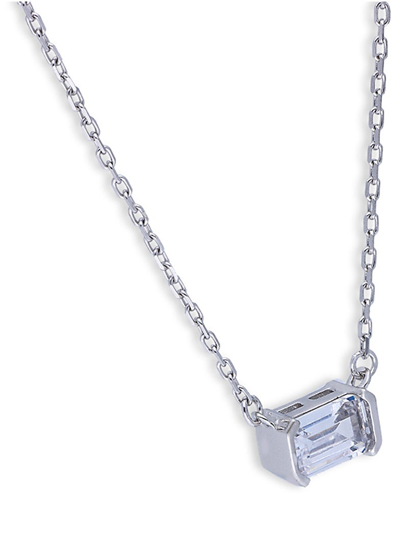 FK Jewellers - Sterling Silver 925 Solitaire Necklace - FKJNKLSLU6091 - Image 1