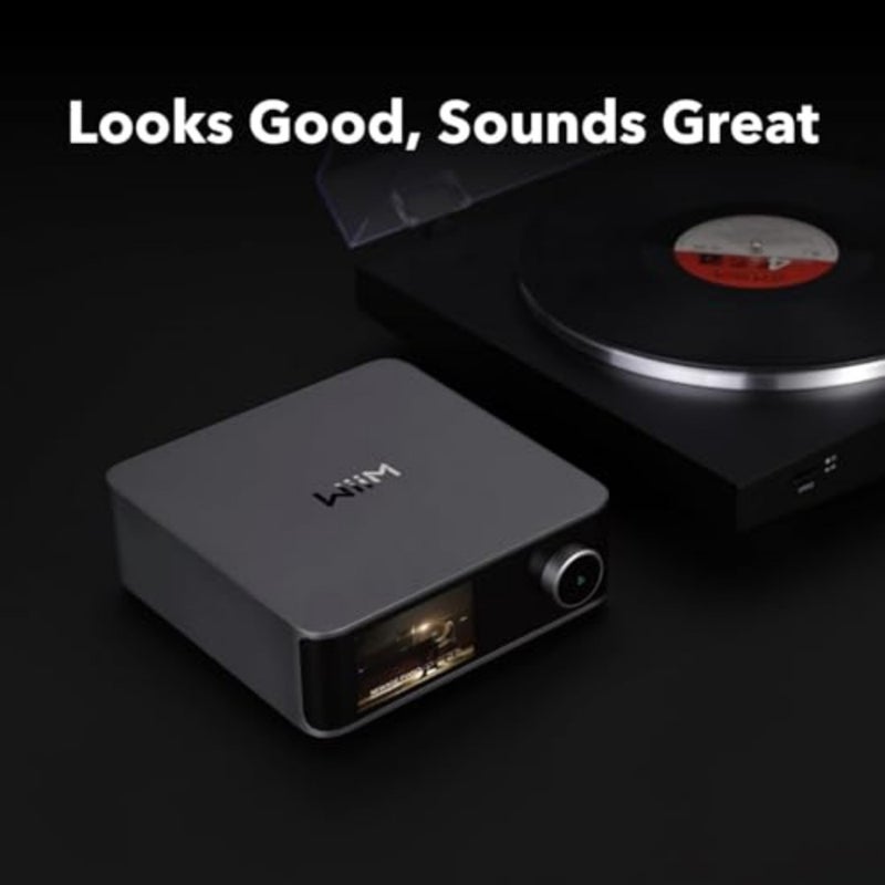 جهاز بث موسيقى Ultra وشاشة لمس رقمية Preamp مقاس 3.5 بوصة، متوافقة مع Google Cast وAlexa وStream Spotify وAmazon Music وTidal والمزيد HDMI ARC ومدخل Phono ومخرج سماعة الرأس رمادي فضائي - Image 3