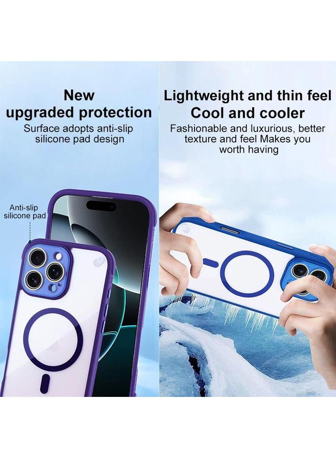 S-TOP Case For iPhone 16 Plus Shockproof MagSafe Magnetic TPU Hybrid Acrylic Phone Case - Image 5