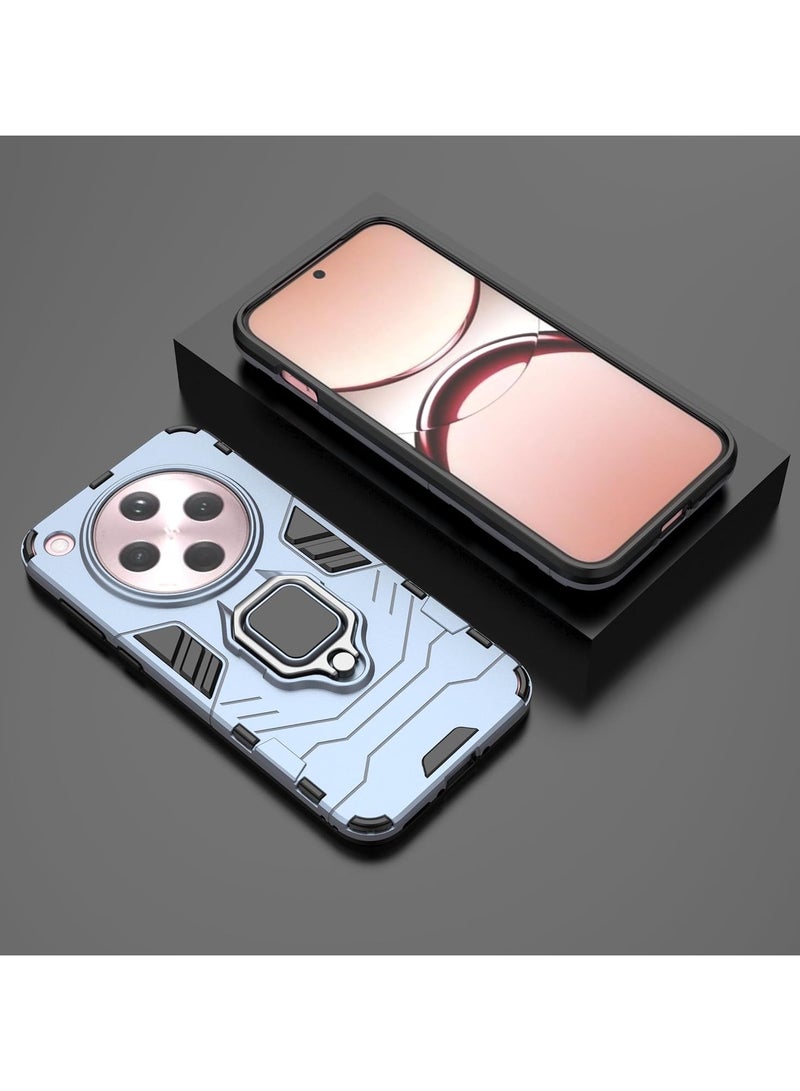 عام غلاف واقي متوافق مع Oppo Find X8 Pro، مزود بتصميم مقاوم للخدوش مع حامل حلقي، يشمل 【قطعتين】 حامي الشاشة، ويدعم التركيبات المغناطيسية للسيارة. - Image 4