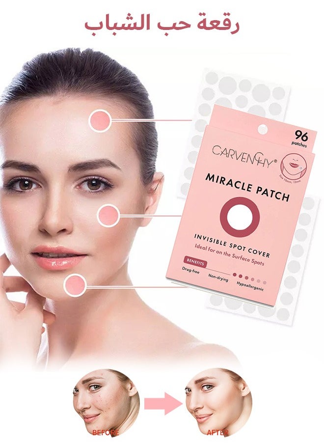 Invisible Acne Pimple Patch Set, Ultra Thin Hydrocolloid Acne Patch for Face, Salicylic Spot Cover