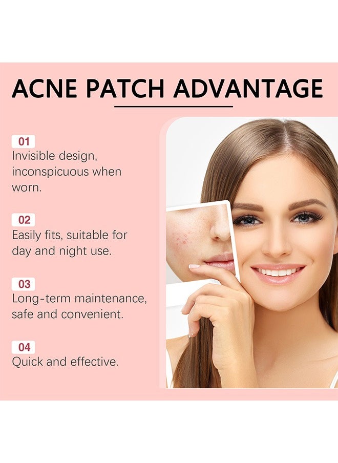 Invisible Acne Pimple Patch Set, Ultra Thin Hydrocolloid Acne Patch for Face, Salicylic Spot Cover