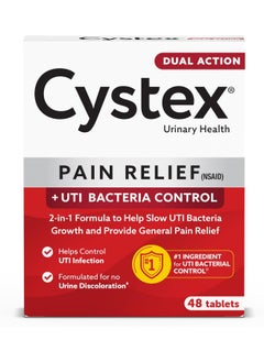 Cystex Cystex UTI Pain Relief, Maximum Strength, Relieves Pain & Urgency of Urinating, 48 Count  - Image 1