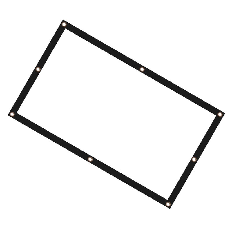 9 Foldable Polyester Projector Screen Portable Indoor Outdoor Home Theater Camping Use - Image 2