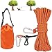 XiaZ Dog Tie Out Cable for Camping 50ft Portable Overhead Trolley System for Dogs up to 200lbsDog Lead for Yard Camping Parks Outdoor Events5 min Setup - Image 2