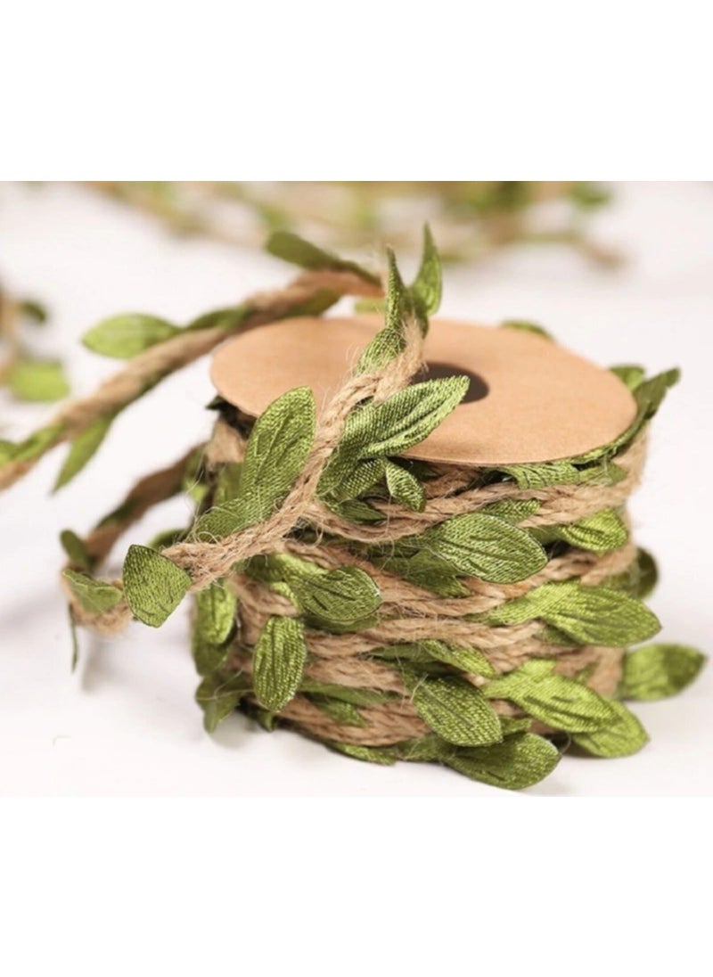 Ozan Tuhafiye - Wicker Corded Leaf Ribbon 10 Meters - Image 1