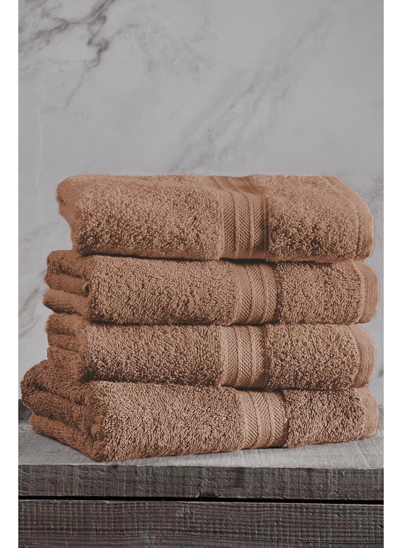 تى ام هوم مجموعة فوط فندقية فاخرة من TM HOME – قطن طبيعي 100% فائق النعومة وسريع الامتصاص – لون بني أنيق يضيف لمسة فخامة – مقاس 50×100 – جودة فندقية بمعايير عالمية - Image 1