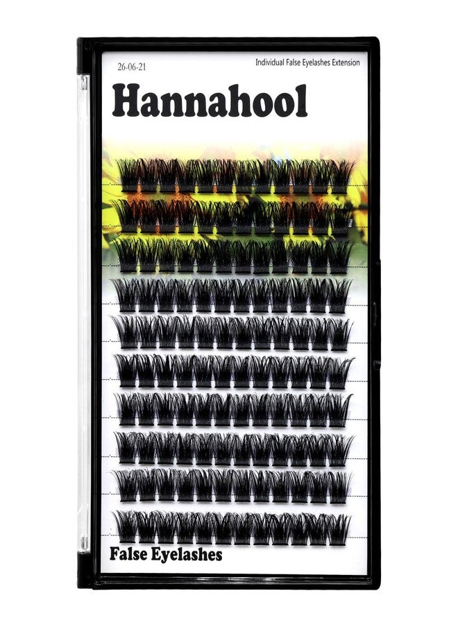 Hannahool Large Pack Wide Stem Cluster Eyelashes D Curl 10-20mm Available Handmade D Curl Wide Stem Individual False Eyelashes 5D Volume DIY Eye Lashes Extensions Beauty Tools (20mm) - Image 4