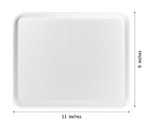 Hygloss White Foam Trays 9 x 11-Inch - Pack of 25 - Versatile Trays for Crafts & Food - Ideal Foam Tray for Food, Meat, Craft Projects - Durable Tray - Disposable & Reusable - Image 3