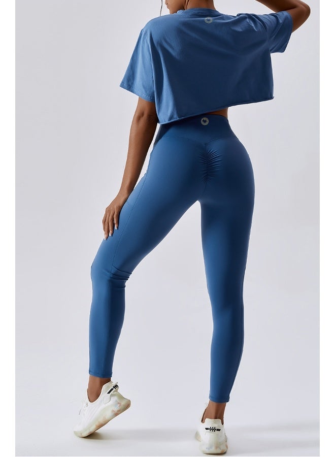 KAWN.YOGA KAWN YOGA Womens Loose Fit Crop Top Short Sleeves  - Image 2
