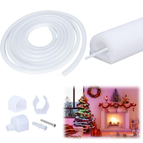 Muzata 16.5FT/5M Silicone LED Channel IP67 Waterproof Flexible Bendable Diffuser Channel fit Neon LED Strips Width up to 11MM USC2 5M - Image 1