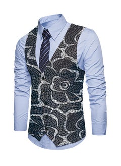 KUYING New Fashionable Personalized Printed Men's Suit Vest  - Image 1